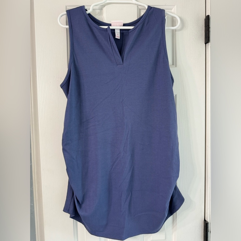 Women’s Isabel Maternity blue sleeveless dress XL